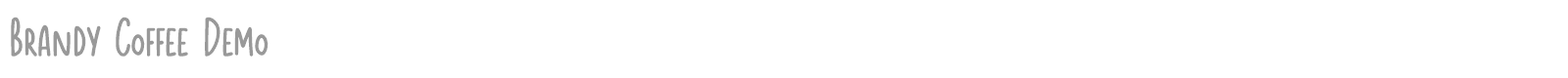 Brandy Coffee font preview